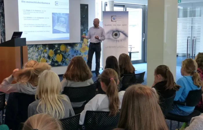 Interessante Einblicke beim Vortrag über das Auge.