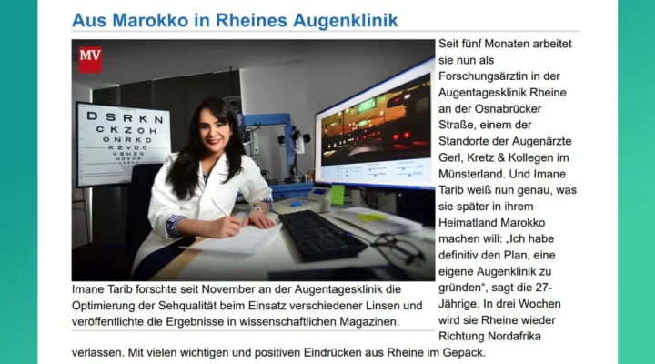 Aus Marokko in Rheines Augenklinik