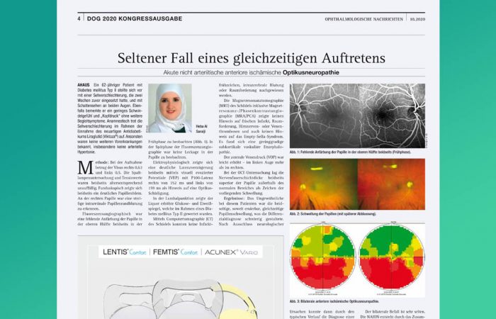 Seltener Fall eines gleichzeitigen Auftretens