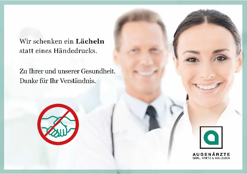 Verzicht auf Händeschütteln
