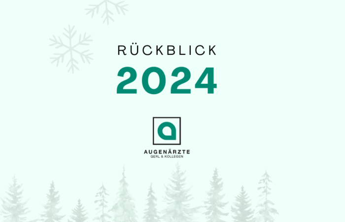 Black And White Simple Personal Business Card - Rückblick 2024 | ein ganz besonderes Jahr - Augenärzte Gerl & Kollegen