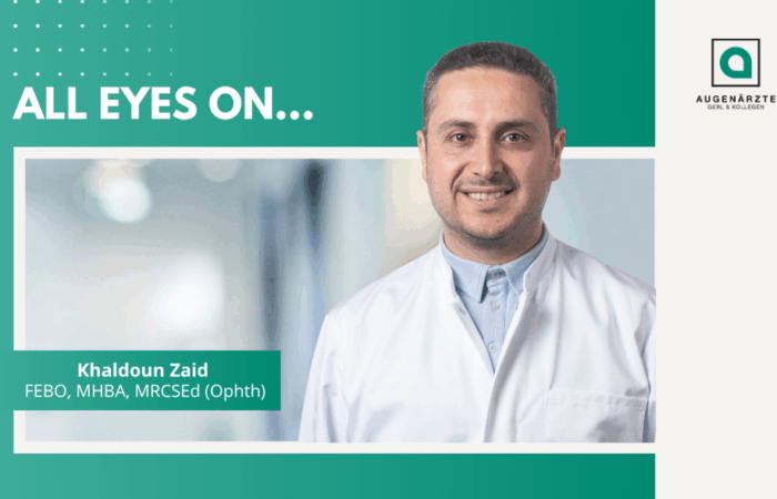 Aktuelles Beitragsbilder - All eyes on: Khaldoun Zaid - Augenärzte Gerl & Kollegen