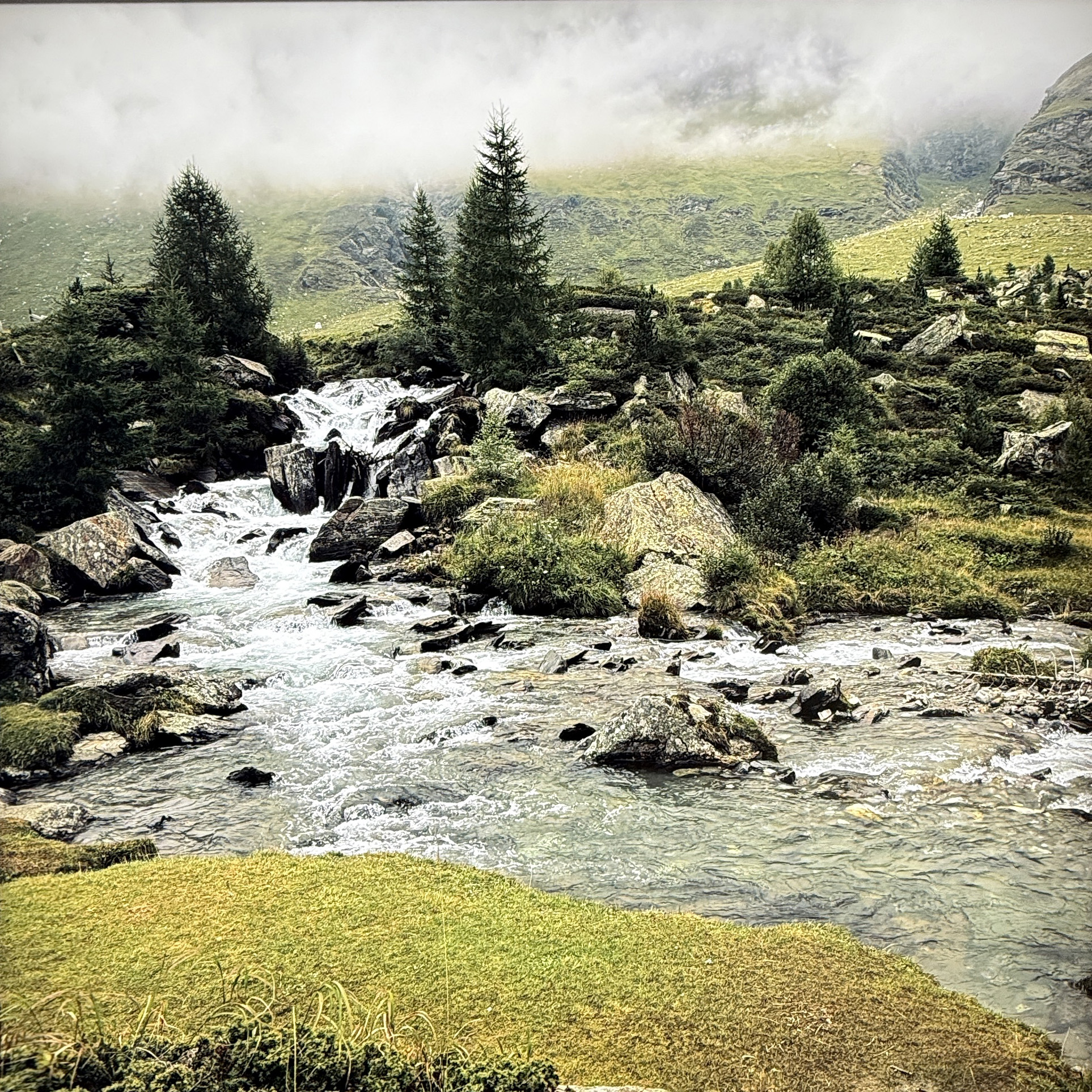 Station 2 - Bergbach im Nebel - Augenärzte Gerl & Kollegen
