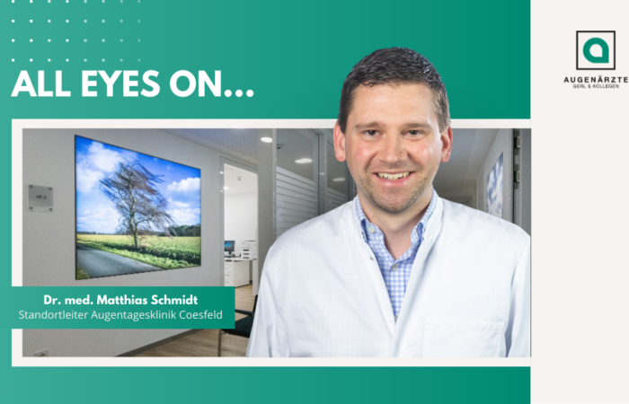 Aktuelles Beitragsbilder 3 - All eyes on: Dr. med. Matthias Schmidt - Augenärzte Gerl & Kollegen