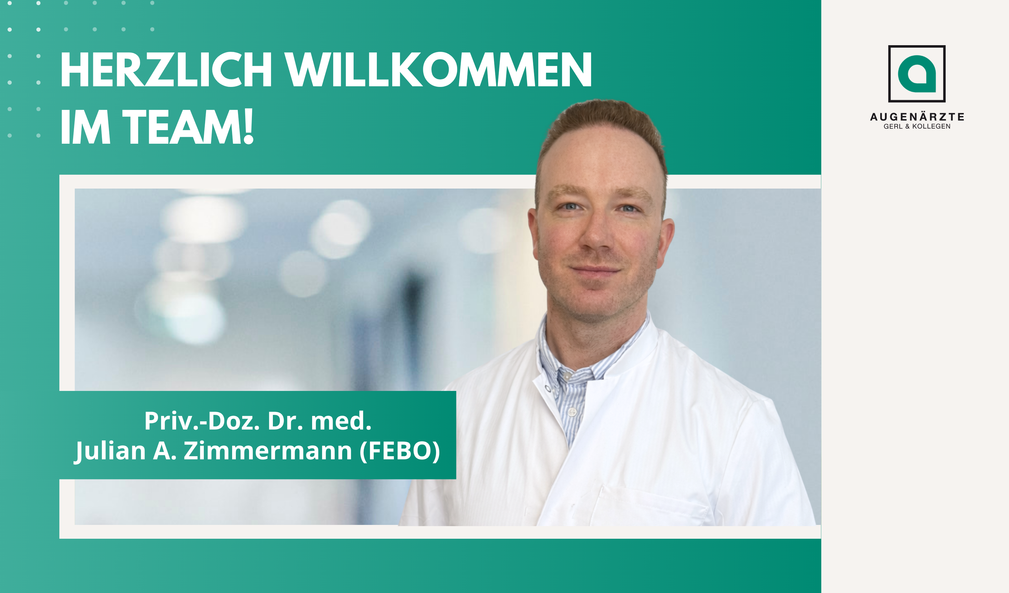 Aktuelles Beitragsbilder - Herzlich Willkommen im Team! - Augenärzte Gerl & Kollegen