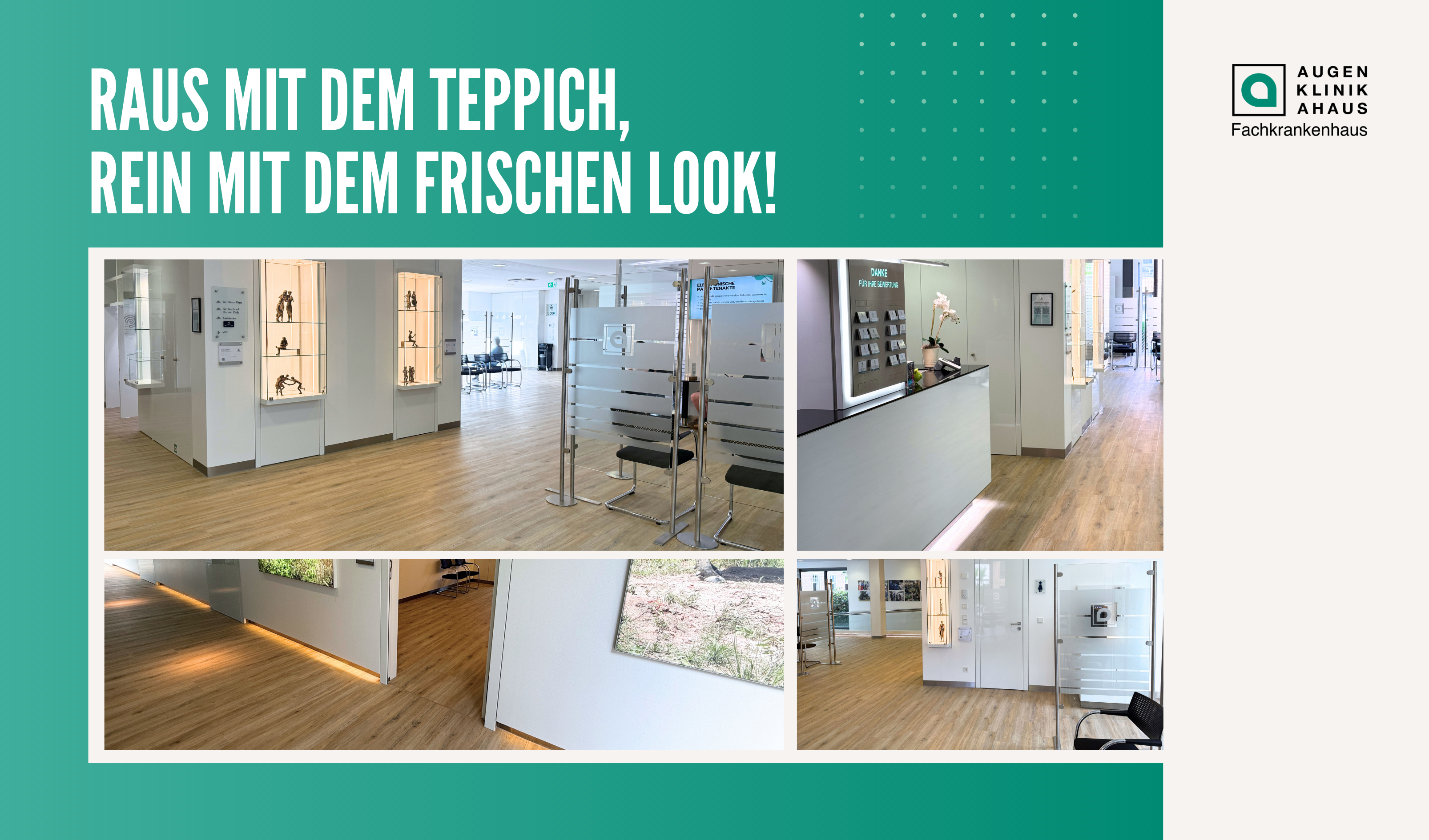Aktuelles Beitragsbilder 2 - Raus mit dem Teppich, rein mit dem frischen Look! - Augenärzte Gerl & Kollegen