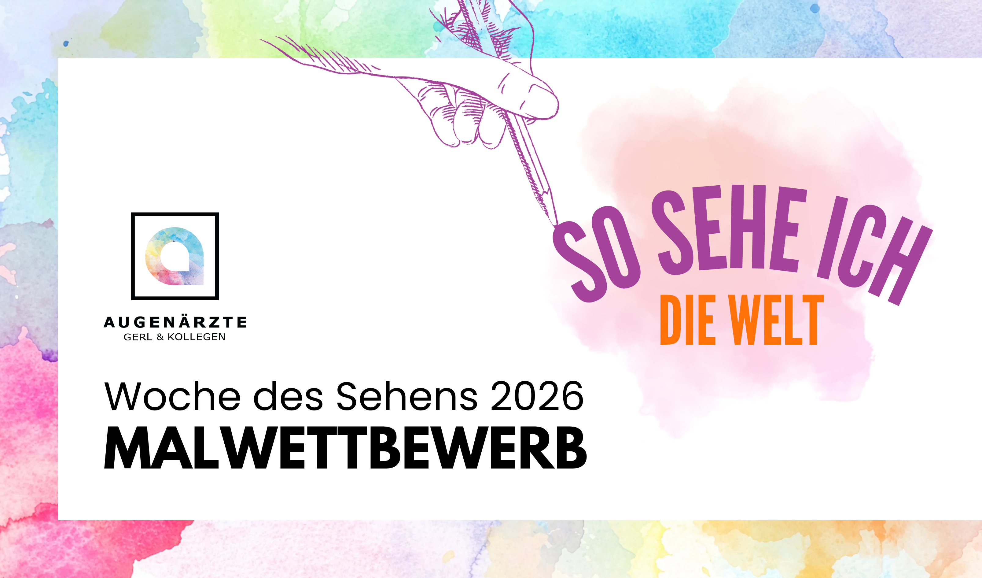 MW 2026 Beitrag Aktuelles - Unser Malwettbewerb geht in die 8. Runde! - Augenärzte Gerl & Kollegen
