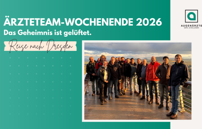 Aerzteteam Dresden - Ärzteteam-Wochenende 2026 | Das Geheimnis ist gelüftet. - Augenärzte Gerl & Kollegen